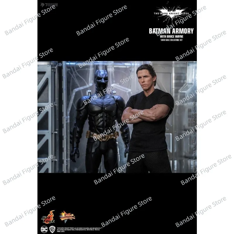 

HOTTOYS HT MMS702 1/6 Бэтмен Броня с фигуркой Брюса Уэна, прозрачная платформа для дисплея, украшение 12 дюймов, полный комплект солдата