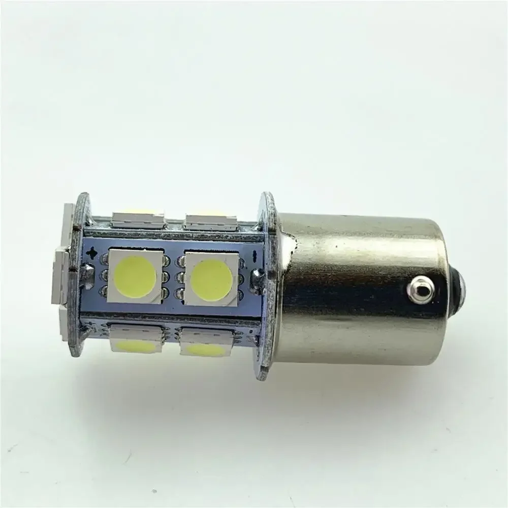 รถกระพริบไฟเบรคไฮไลท์ 5050smd รถ Led พวงมาลัยย้อนกลับ 1156/1157 13 Led