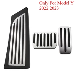 LHD Pedals for Tesla Model Y 2022 2023 2024 Pedal Cover Accelerator Fuel Gas Pedal Brake Pads Auto Interior Modified Accessories