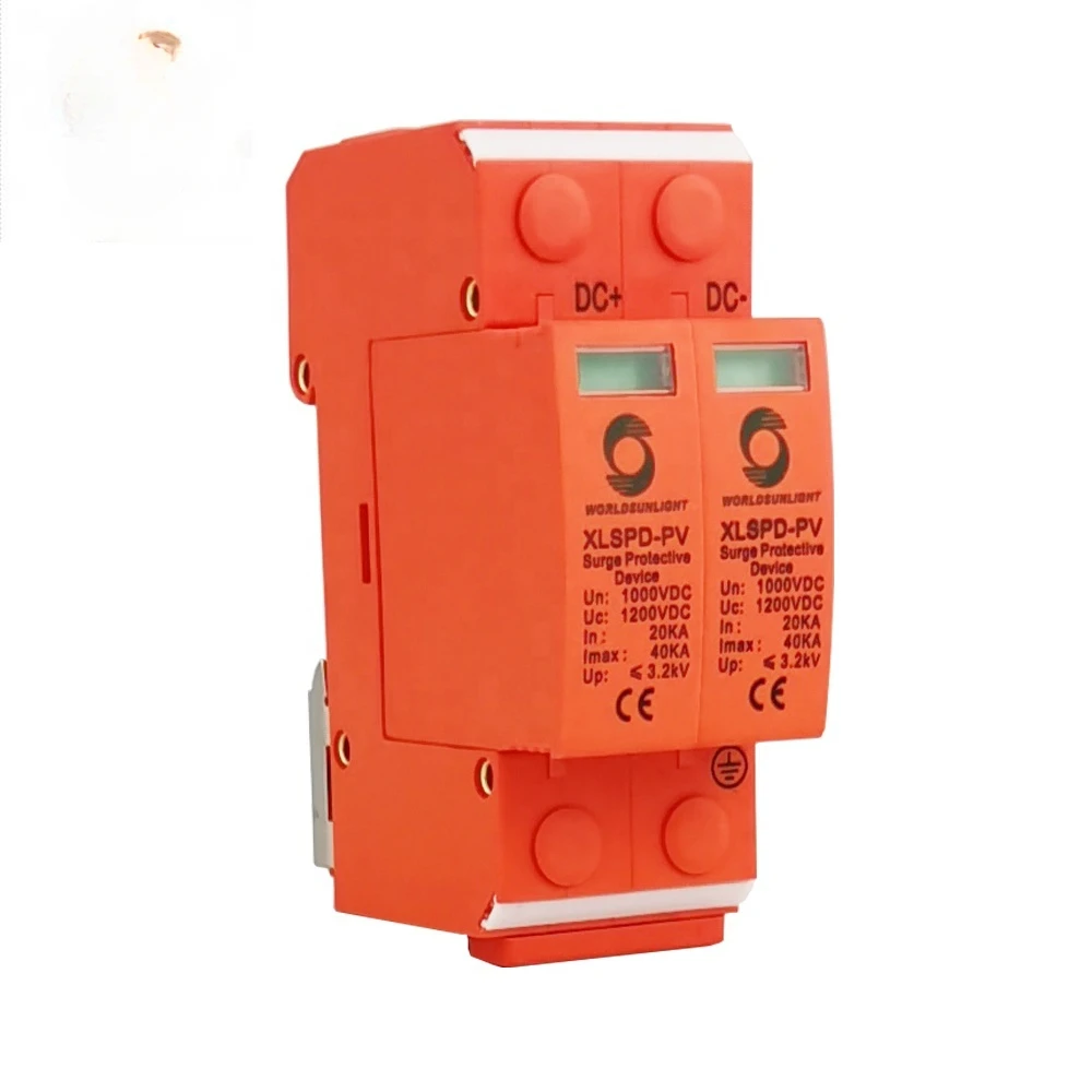 

for XLSPD-PV CE TUV Solar PV 20KA-40ka 2Pole 2P DC 1000V DPS surge protector protection arrester surge protective device SPD