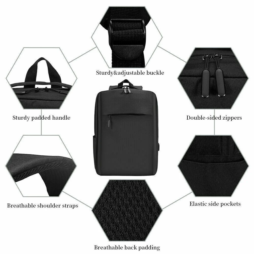 Multifunctional Usb Computer Bag Backpack Travel Shoulder Bag School Bag Unisex Backpack Large Capacity Backpack