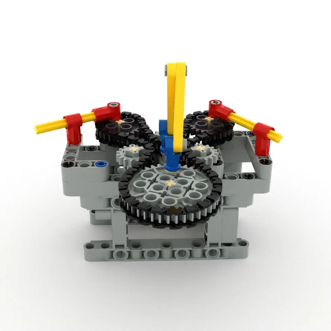 Little Engineer Domestic Building Block Robot Gear Mechanical Technology Assembly Complex Chain Transmission Teaching Aid Set