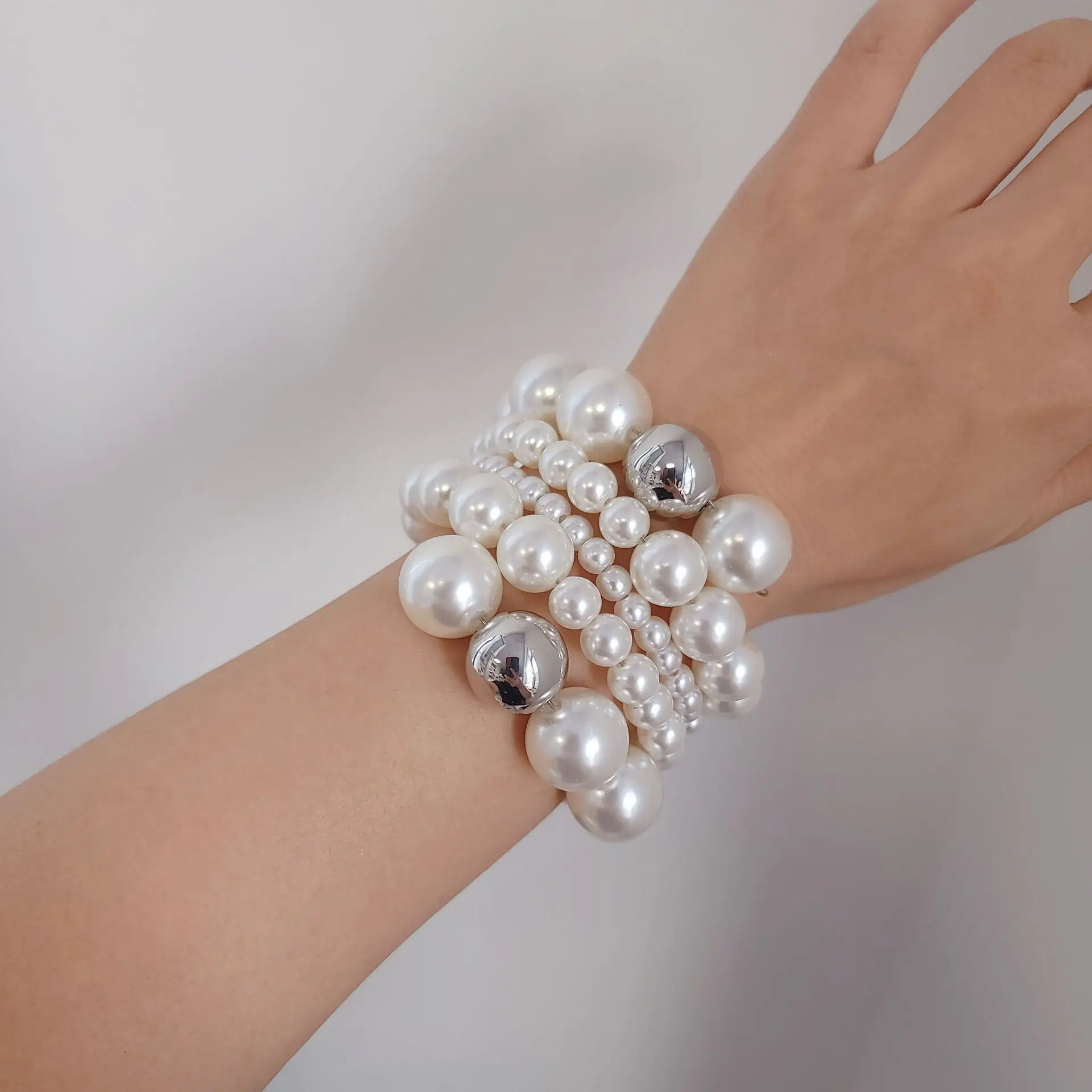 Multi Layers Fashion Wide Bohemia Pearl bracelets for women jewelry accessories pulseiras para as mulheres bracelet