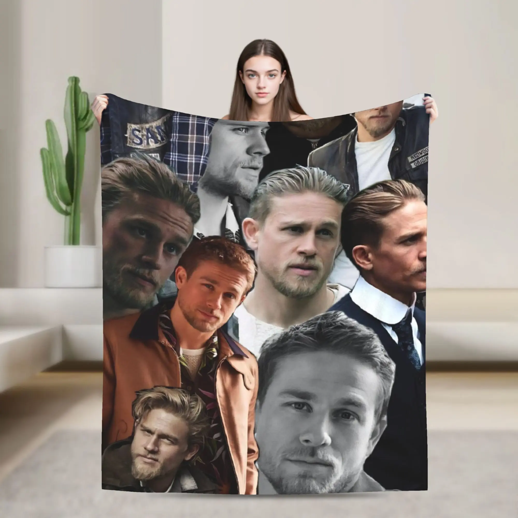 Charlie Hunnam  Monster The Ed Gein Story Blankets Quality Soft Warm  Bedding Throws Spring Chair Sofa Bed Funny Bedspread