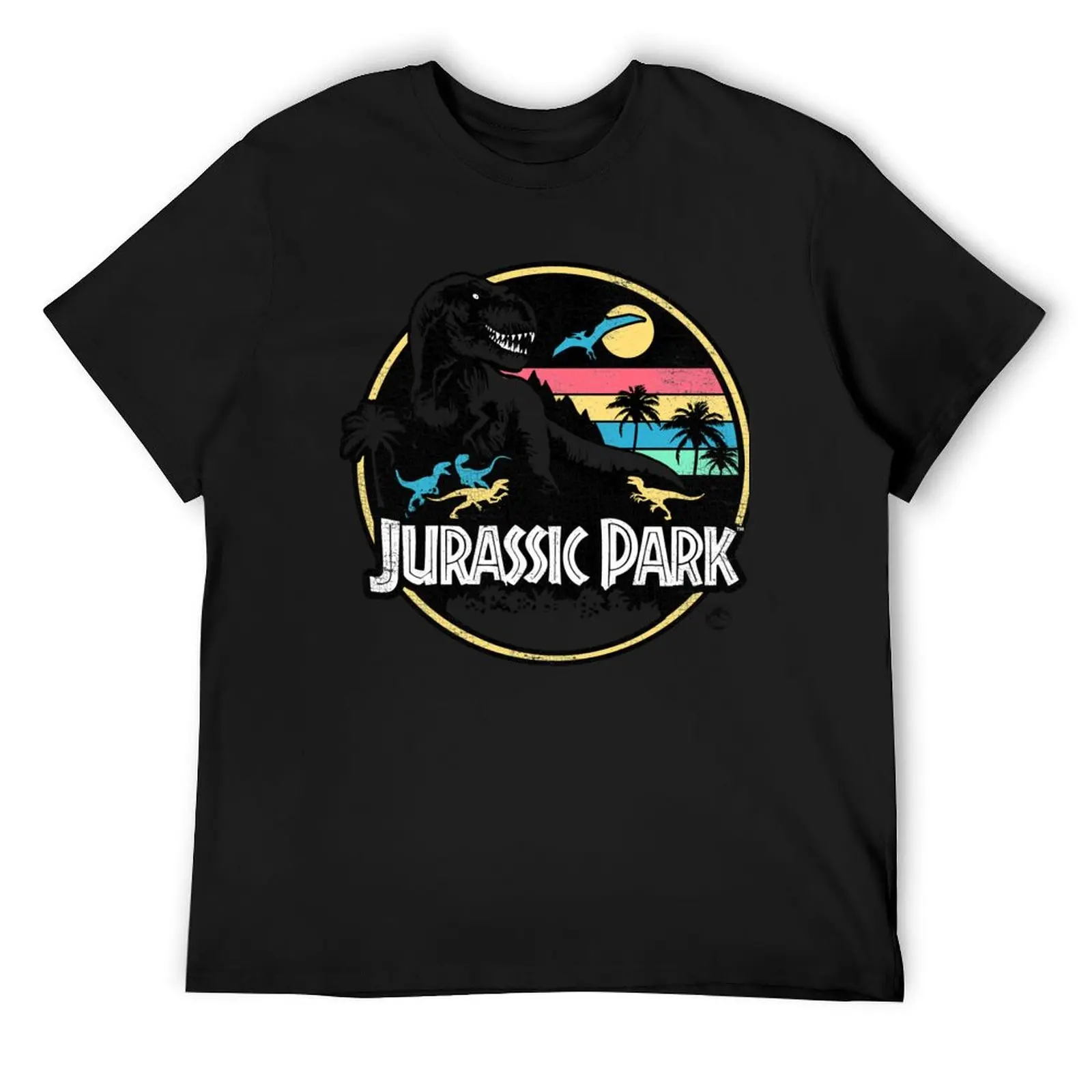 

Jurassic Park Retro Distressed Portrait T-Shirt plus sizes aesthetic clothes new edition blacks men clothes