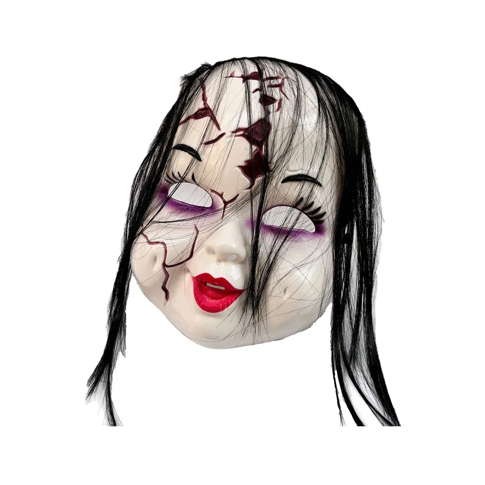 Horror Ghost Face Scar Mask Cosplay Scary Pranks Skull Masks Halloween Carnival Haunted House Dress Up Party Costume Props