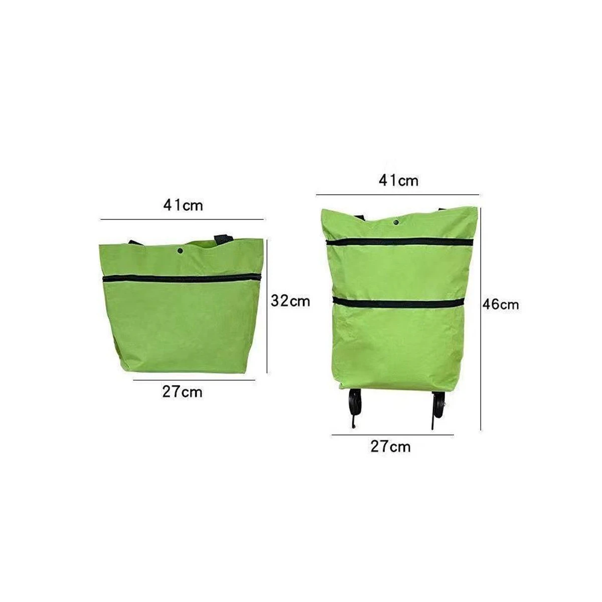 collapsible Portable wheeled shopping cart A portable shopping bag Waterproof shop Go grocery shopping Travel storage