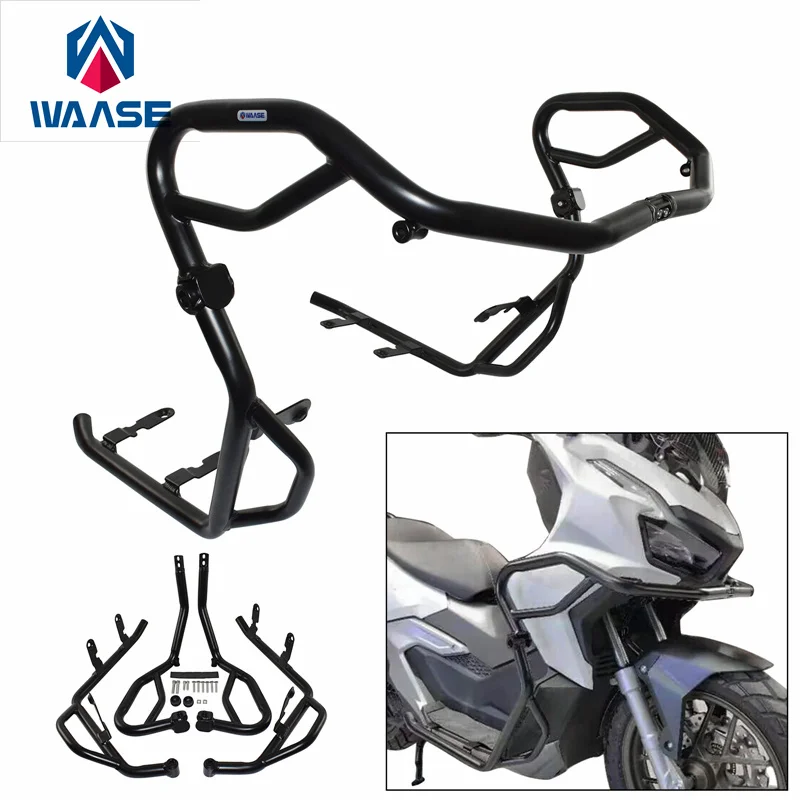 

WAASE Front Engine Bumper Guard Frash Stunt Cage Crash Bar Engine Frame Fairing Protector For Honda ADV 160 ADV160 2022 2023