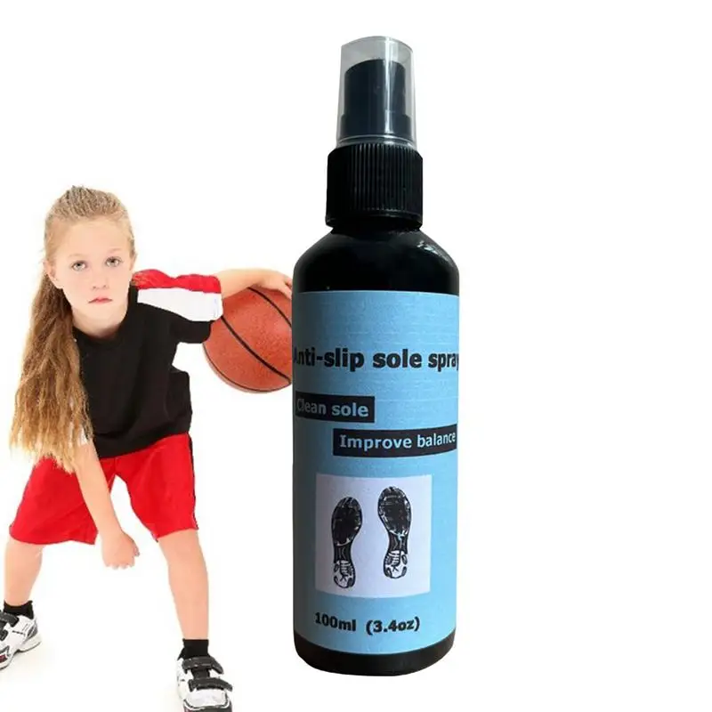 

Non Slip Spray for Shoes Non-stick Shoe Sole Enhancer 100ml Spray for Basketball Shoes Shoe Sole Protector Improves Traction