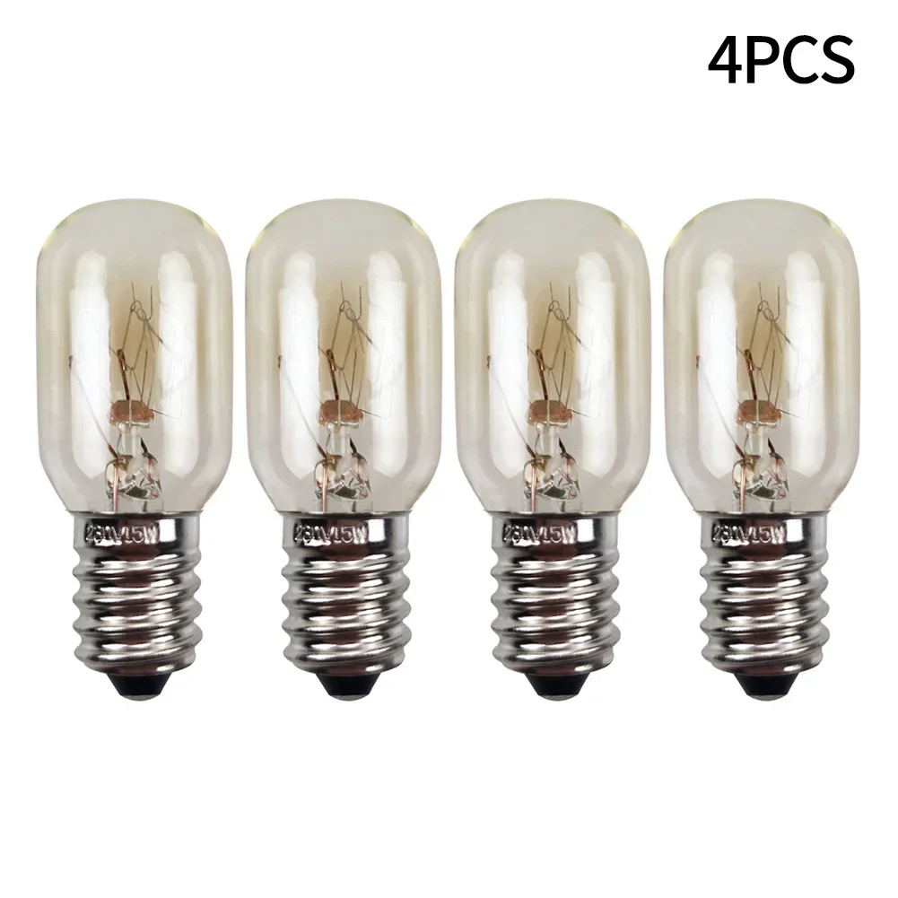 E14 Salt Lamp Globe Bulb 15W Light Bulbs 220-240V Refrigerator Appliance Oven 1/4/8 PCS Replacement Glass Bulbs