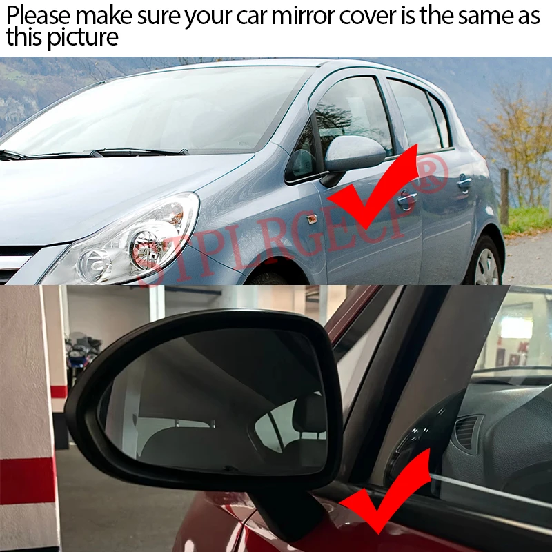Left or Right Side Sliver Heated Wing Mirror Glass LH RH Rear View Mirror Plate Accessorie for Opel Vauxhall Corsa D E 2006-2019