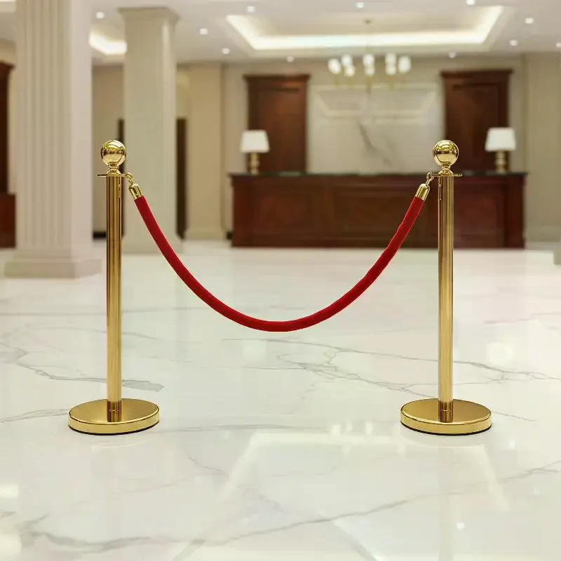 1.5M Velvet Barrier Rope for Crowd Control, Elegant Queue Management System, Durable Stanchion Post Connector, Perfect for Event