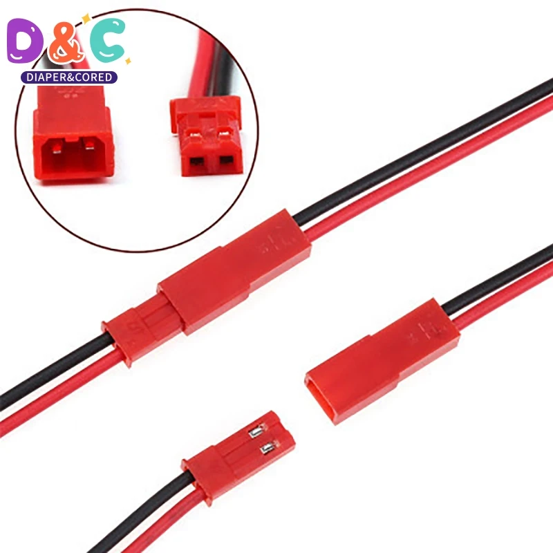 10 pares de conector macho hembra SYP Terminal Cable JST Cable de enchufe 2 pines para RC BEC adaptador de batería helicóptero DIY Dron FPV