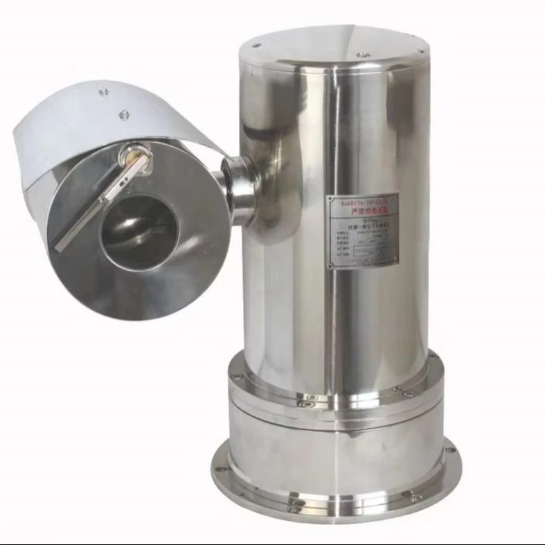 2MP 25x Anti-Corrosion Marine CCTV Salty Proof Stainless Steel PTZ Camera Explosion Proof AC240V Wiper CMOS Sensor NVR Data