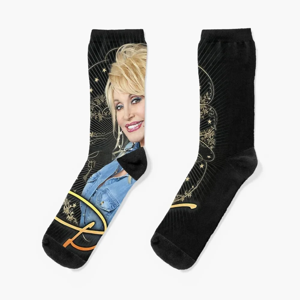 

Dolly Parton Denim Smile Socks Hiking boots Stockings man Men's Socks Female Men's