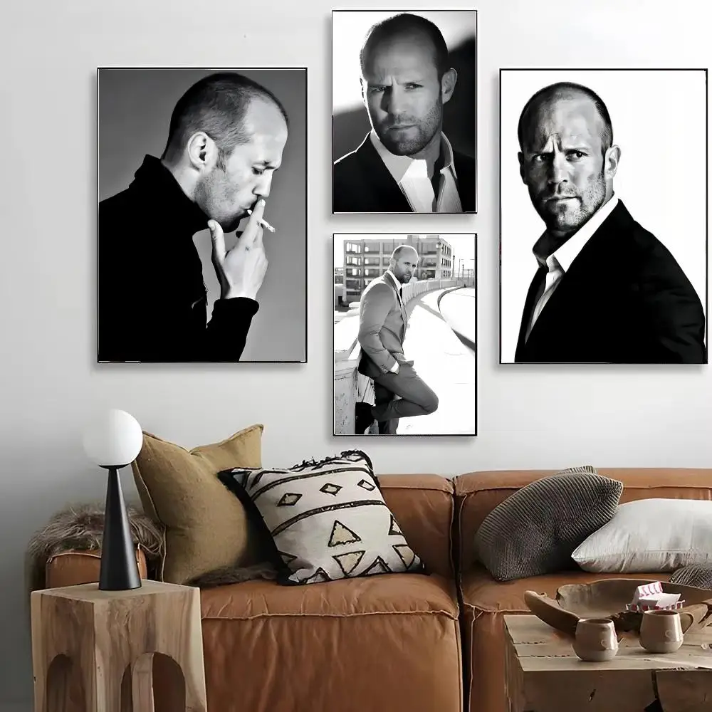 j-Jason Statham Action_Star Poster HD Art Decorative Wall Art Waterproof Home Décor for Living Room Bedroom Café Stylish Gift