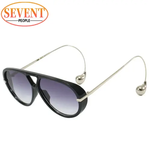 Oversized Oval Punk Pilot Sunglasses Women Big 2026 Luxury Brand Vintage Metal Frame Sun Glasses for Ladies UV400 Shield Eyewear - Image 13
