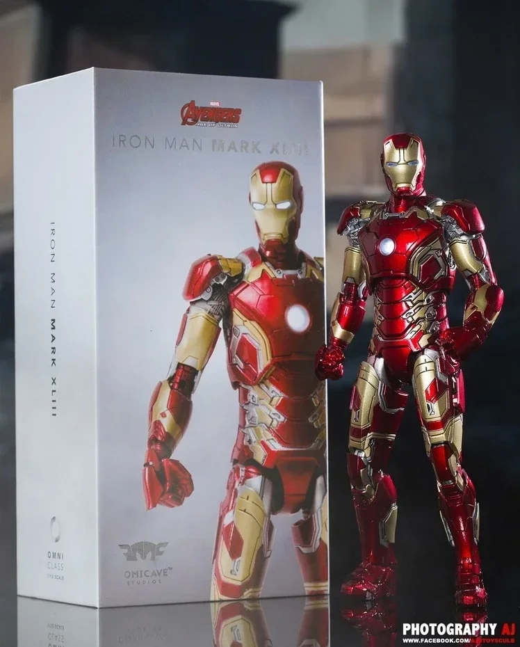 Original Comicave Iron Man Igor Mk38 Alloy Metal Mk40 Mk21 Mk25 Mk26 Mk33 Mk42 Mk43 1/12 Led Marvel Action Cool Figures Models