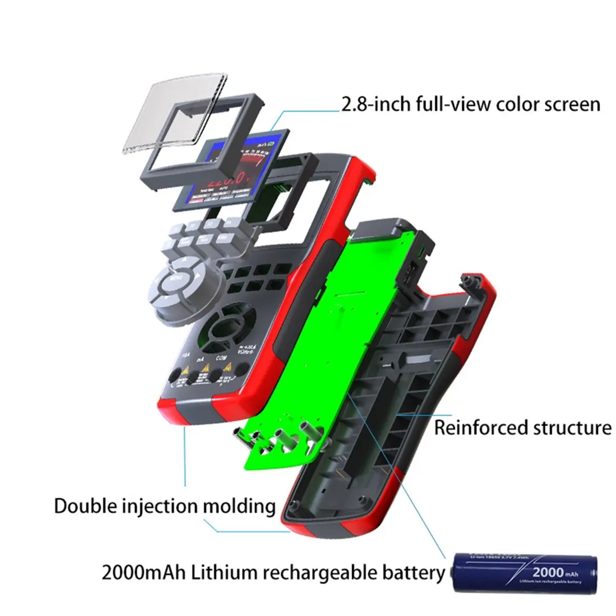 Time Saving  -702S 2 in 1 Handheld Digital Automotive Oscilloscope MultimeterSingle Channel 10MHZ Bandwidth,64Kbyte Record Lengt