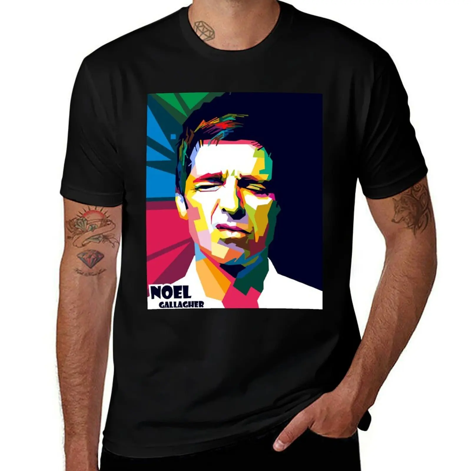 

Noel Gallagher T-Shirt Big and Tall Solid Color T-Shirt