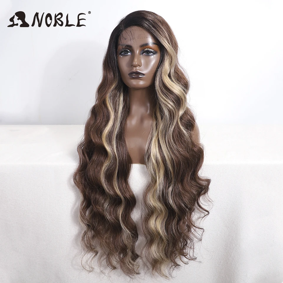 Noble Synthetic Lace Front Wig Long Wavy 30