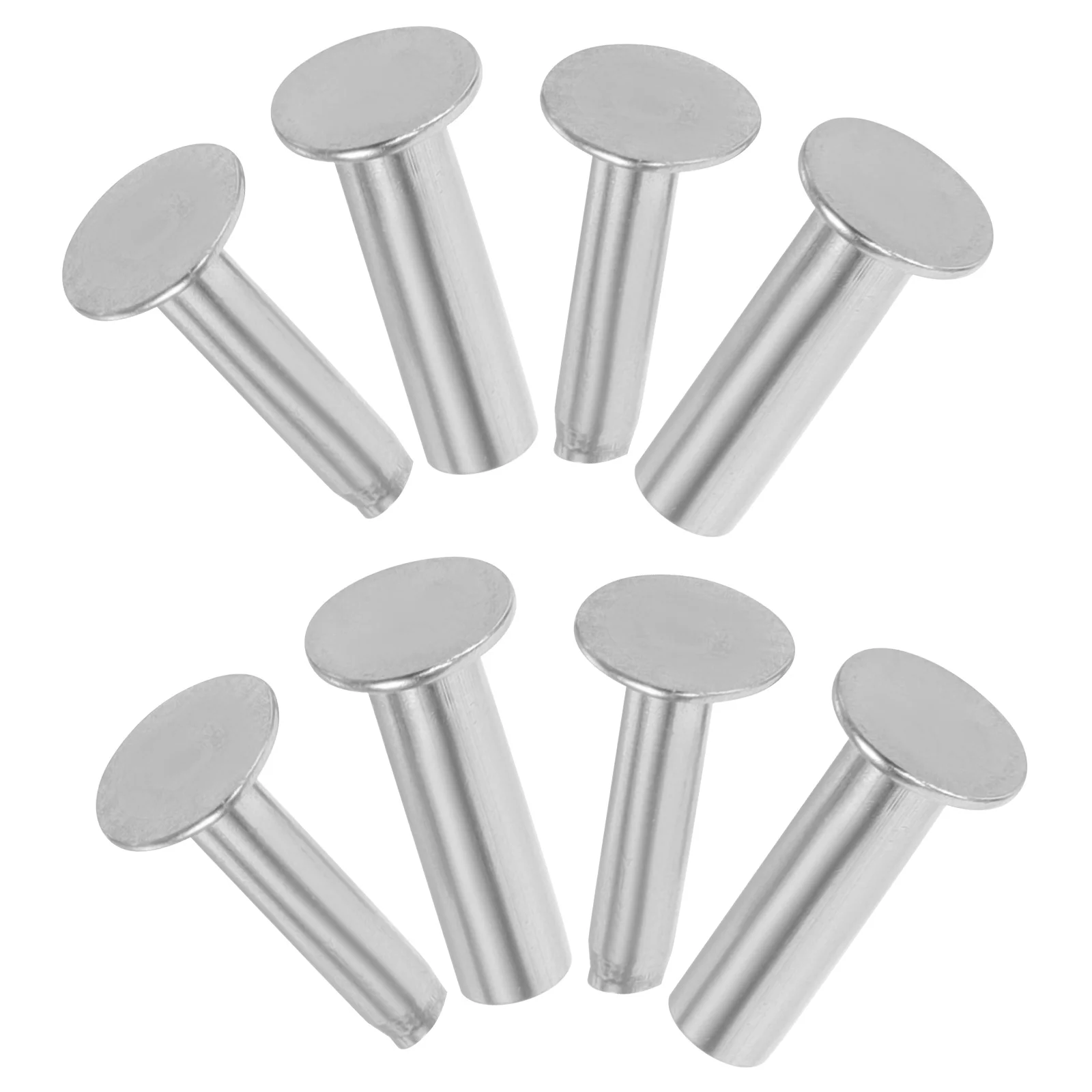 

4 Pairs Accessories Kitchen Knife Handle Rivets Faucet Replacement Parts Hardware Metal Studs Silver Hooded