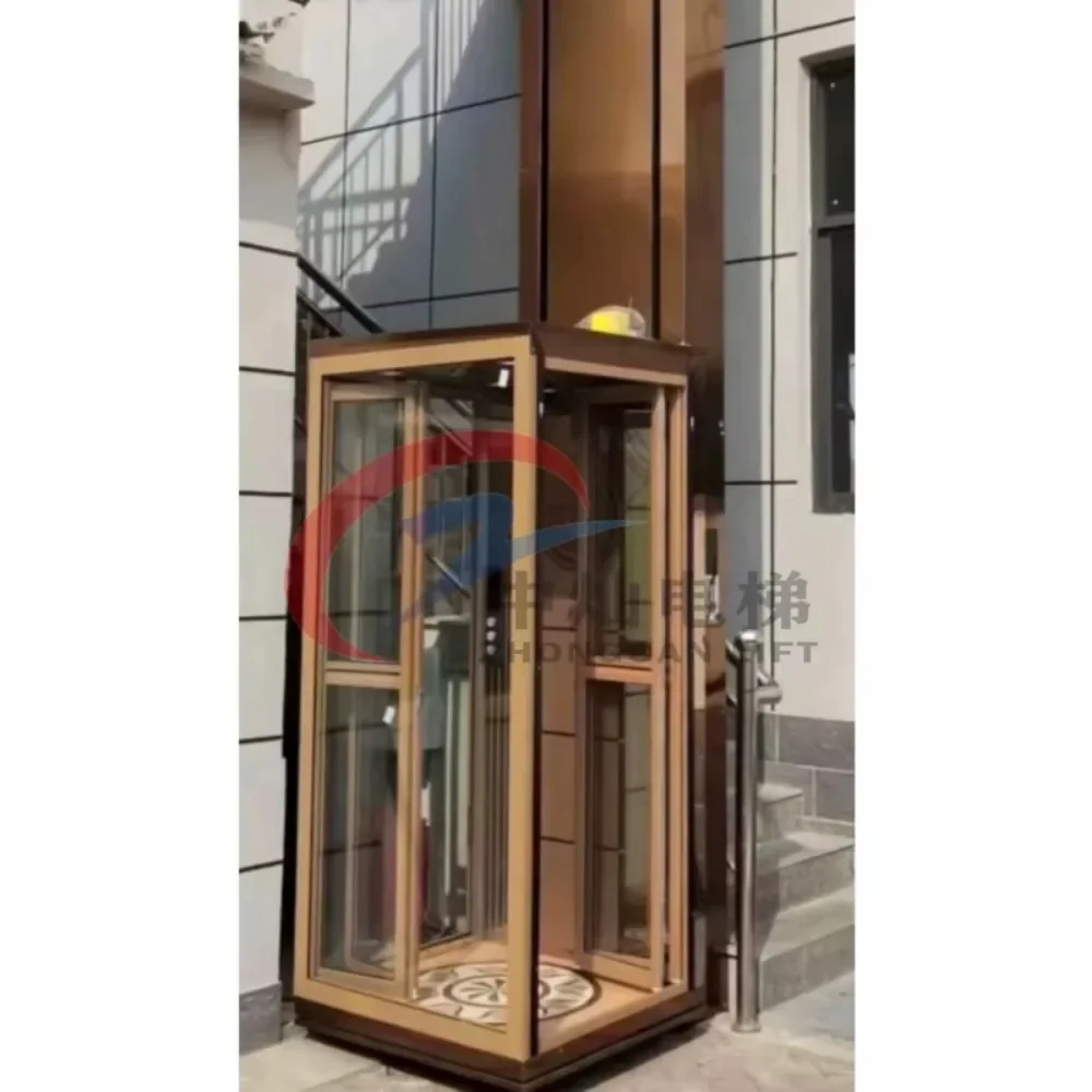 Customized hydraulic residential elevators outdoor home mini elevator with best pri