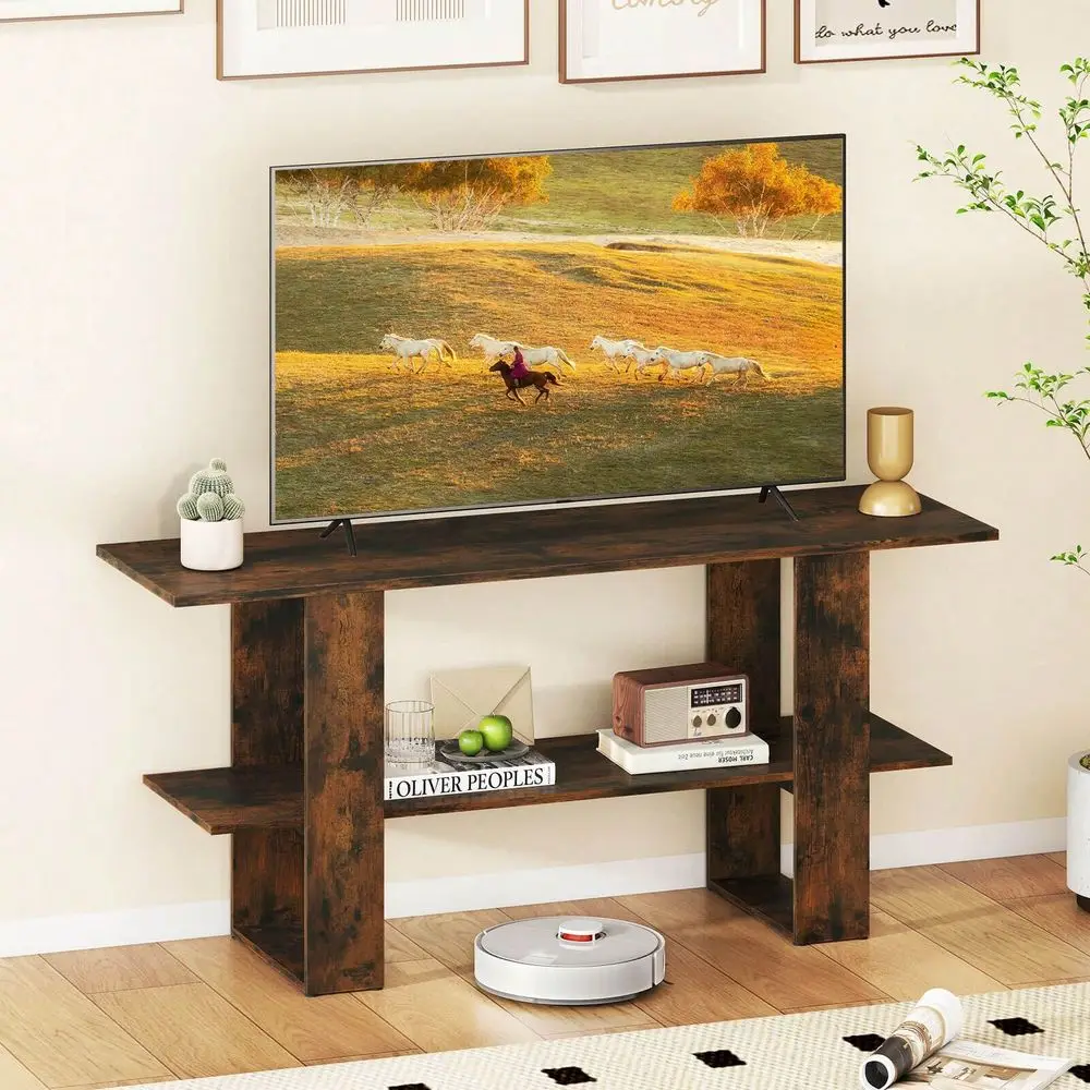 

Stand For To 55 TV, Entertainment Center With Storage Shelf For Living Room