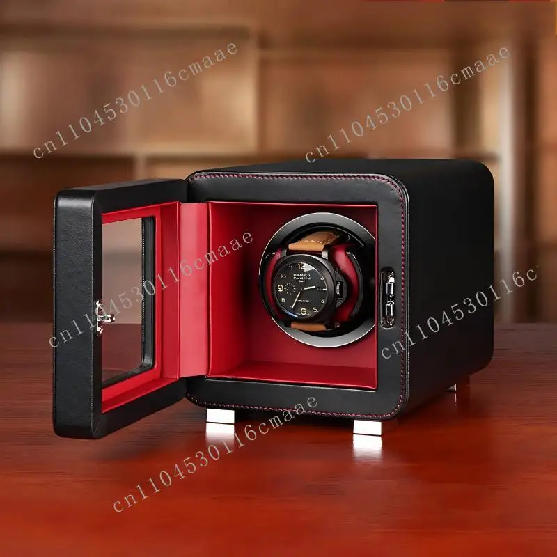 High Quality Single Rotary Luxury Leather Automatic Watch Winding Machine Box Track Winding Machine Watch