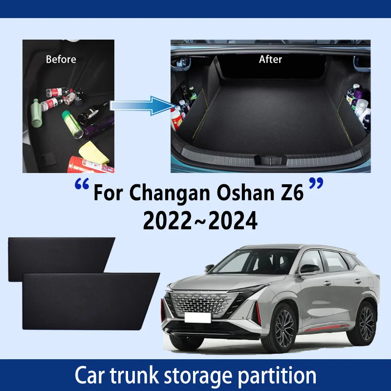 

Car Accessories For ChangAn Oshan Z6 2022~2024 2023 Trunk Storage Partition Multifunction Storage Auto Interior Parts Organizer