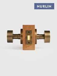 Nurlin US American Standard Brass Door Knobs Handle Set Mortise Passage Privacy Dummy Matt Bronze Black Gold Brushed Nickel