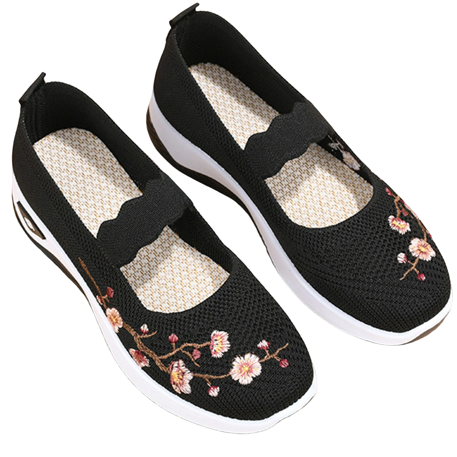 Woman Flat Bottom Shoes Non-slipped Elderly Walking Sneakers Ideal Gifts for Relatives and Friends