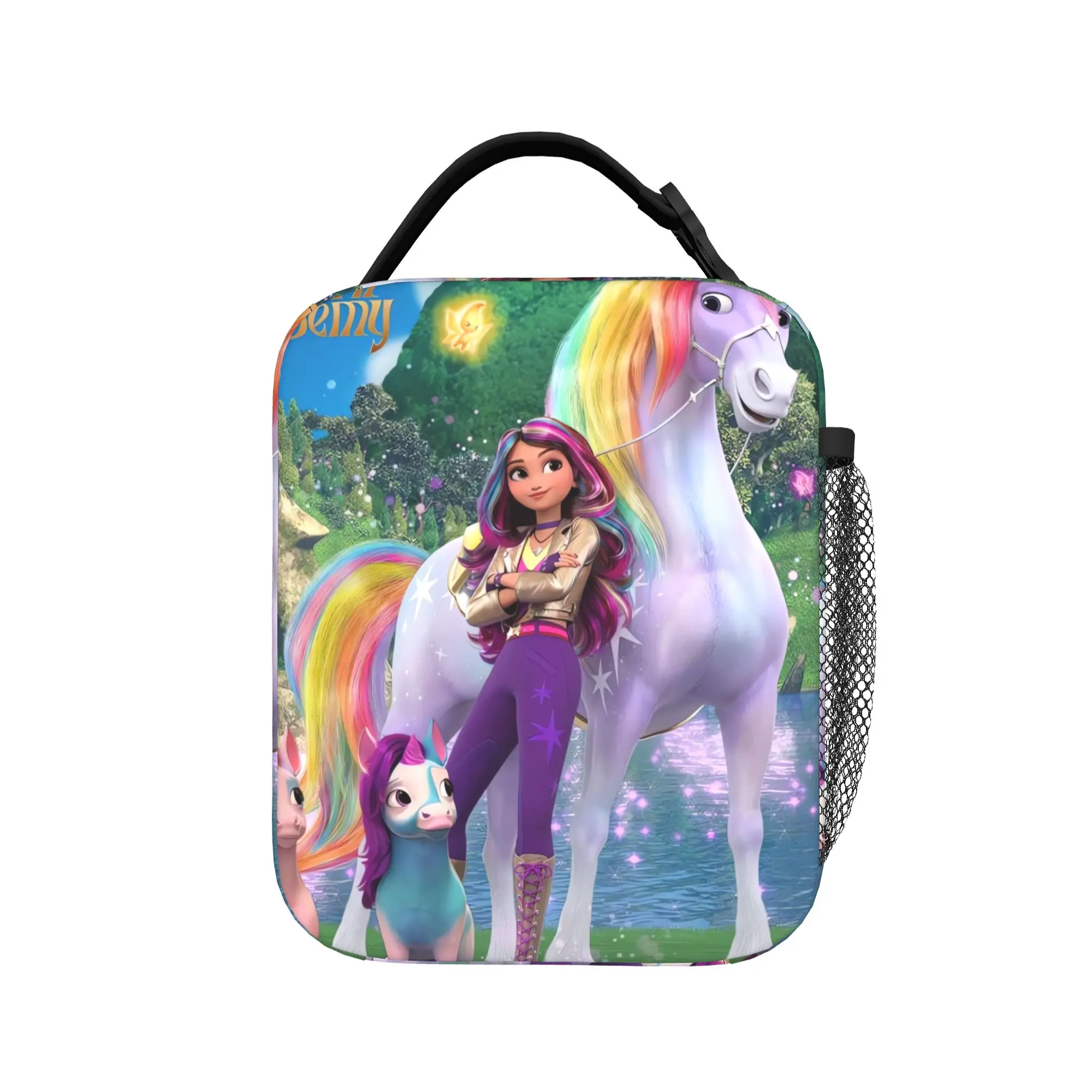 Unicorn Academy Lunch Bag  Fashion Lunch Box School Convenient Thermal Lunch Bags For Women Oxford Print Cooler Bag