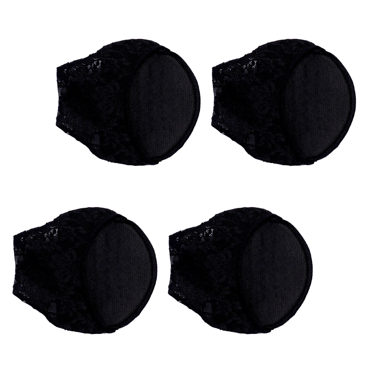 

2 Pairs Women's Pumps High Heel Foot Pads Patches Shoe Cushions Shoes for Black