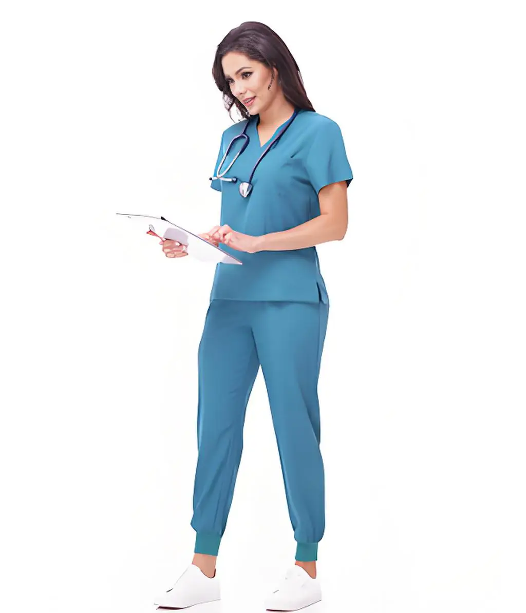 Combinaisons de travail pour femmes, Ensembles de blouses médicales pour femmes, Ensemble de blouses Healing Hands, Blouses de travail type jogger pour femmes