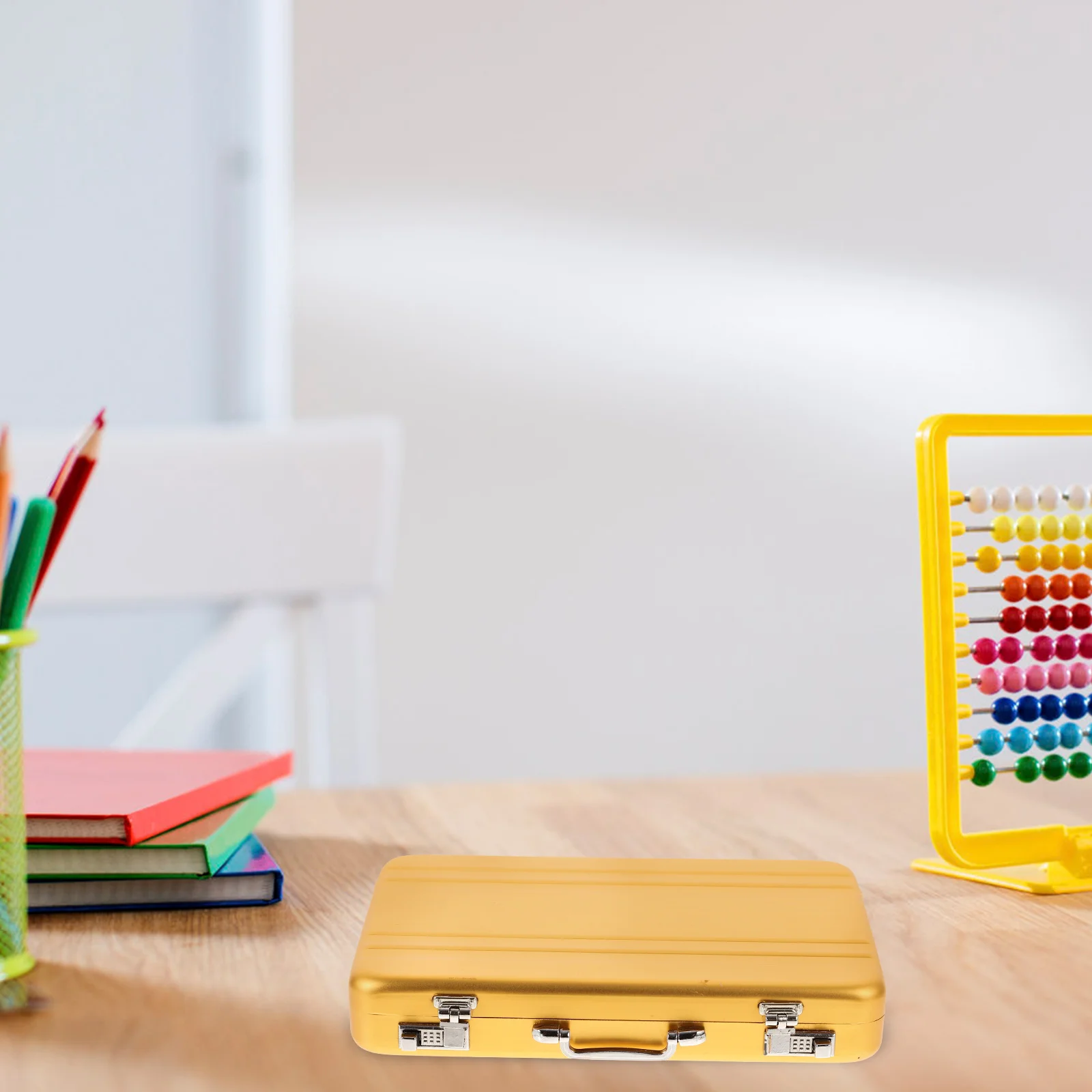 Tempat kartu Flash dompet pria, wadah kartu mengunjungi perlengkapan kantor berdiri bisnis indeks Organizer