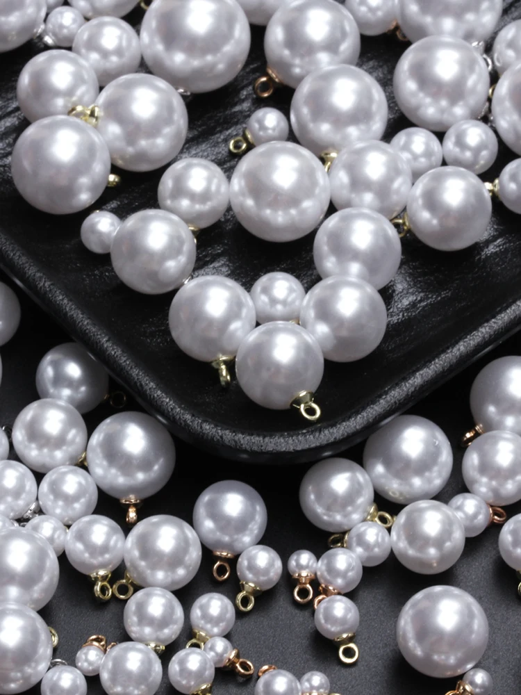 

4-16mm 5/10pcs Loose Beads DIY Fashion Jewelry Making Imitation Pearl Necklace Earrings Pearl Accessories White Pearl Materials