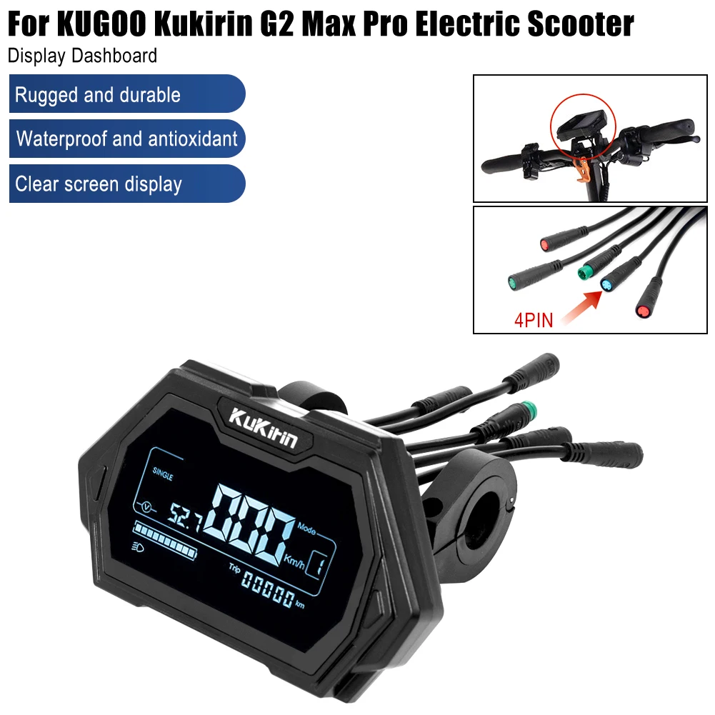 Scooter Original 48V Display for KUGOO Kukirin G2 PRO Max Electric Scooter Dashboard Screen Digital Meter Accessories