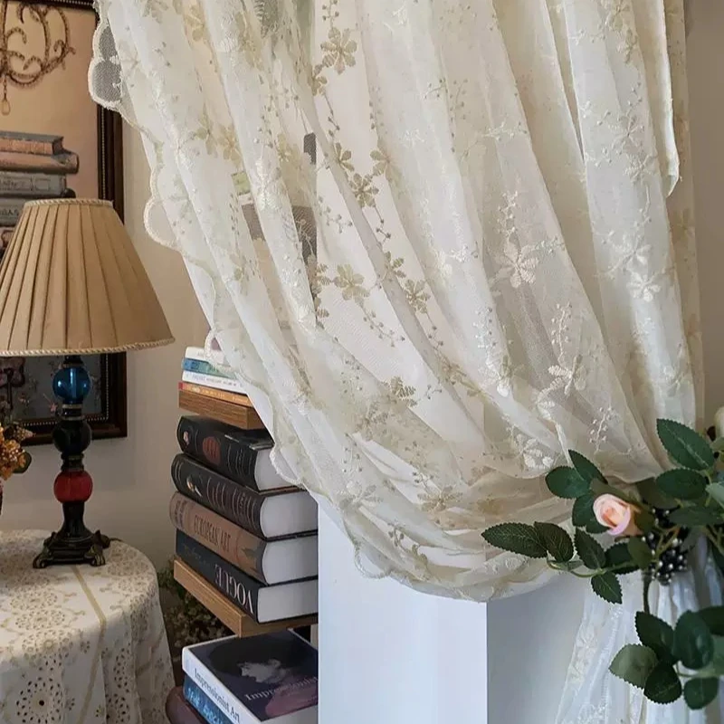 American retro decorative special-shaped arched curtain door curtain