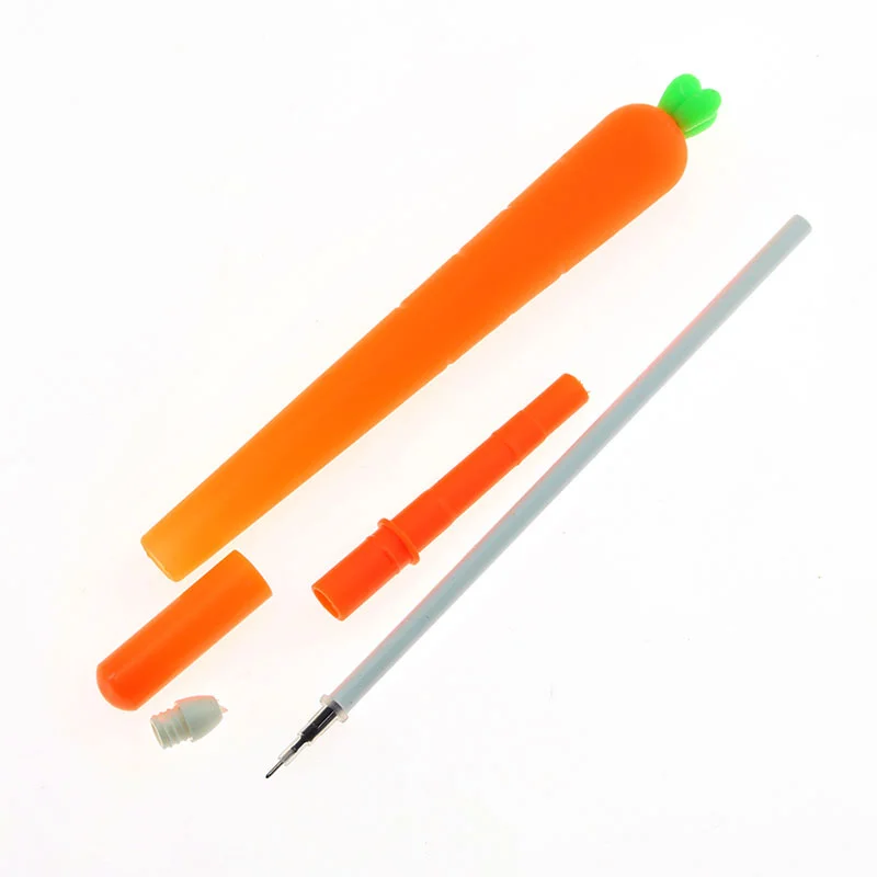 5 piece Cute Creative Novelty Fresh Carrot Gel Pen Stationery