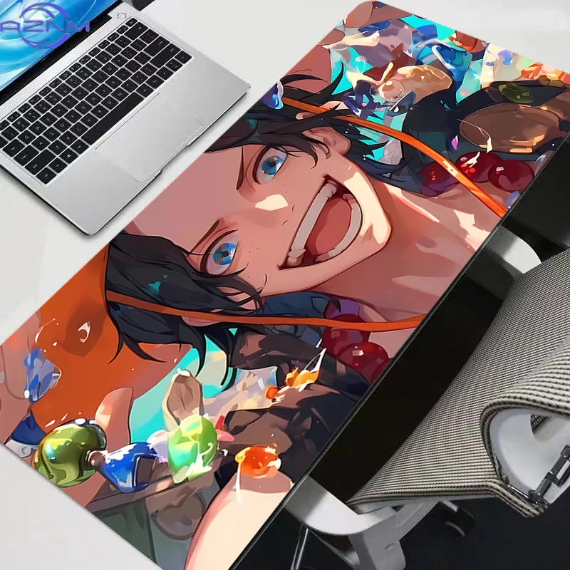 New Mouse Pads Big Gaming One Piece Ace Accessories PC Gamer Alfombrilla Computer Desk Mat Laptop Varmilo Keyboard Mousepad