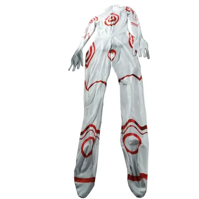 Adultes/enfants Anime Deadman pays des merveilles Shiro Cosplay Costume Zentai Halloween body Catsuit R