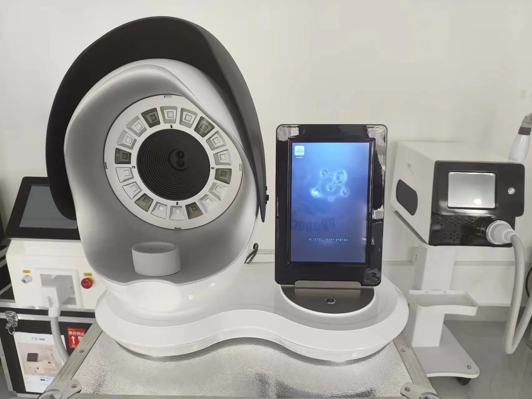 New 3D Facial Skin Analyzer Machine Skin Analyzer Facial Machine 8 Light Spectrum Skin Analysis Scanner