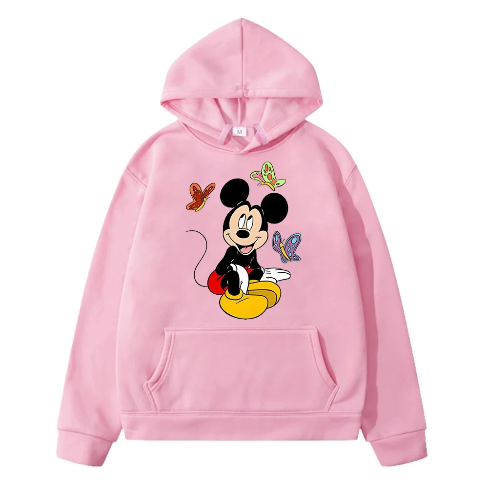 mickey mouse anime hoodie Fleece sweatshirt y2k sudadera  Disney Print hoodies Autumn Kawaii Tops boy pullover kids clothes girl