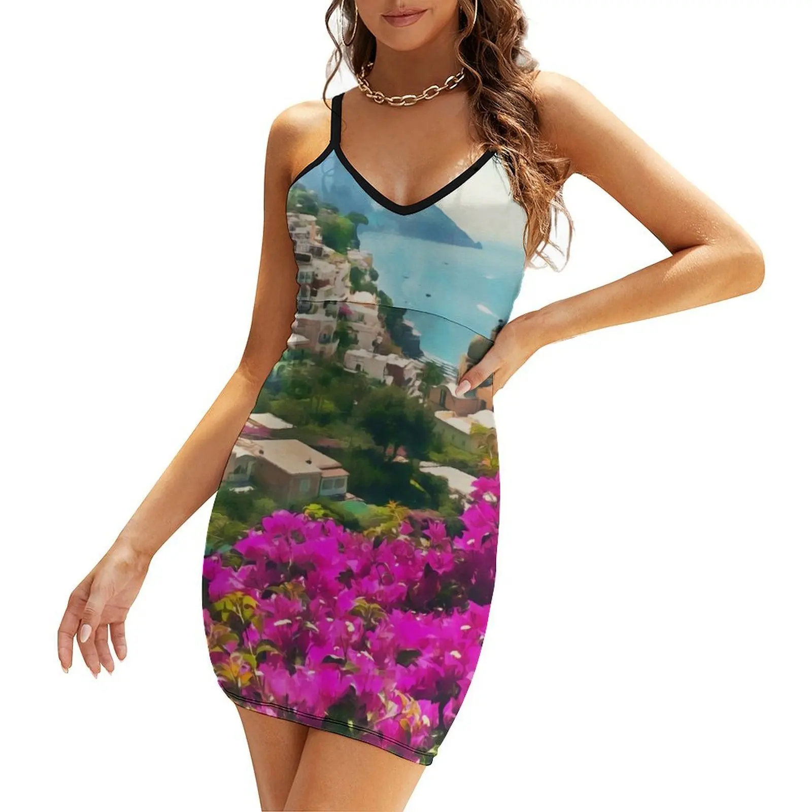 

Amalfi, Italy Sling Dress Casual dresses wedding dresses for woman evening dress woman party dress women elegant luxury