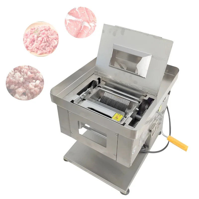 Automatic Fresh Meat Slicer Multifunctional Slicing Shredding Diced Commercial Meat Processing Equipment