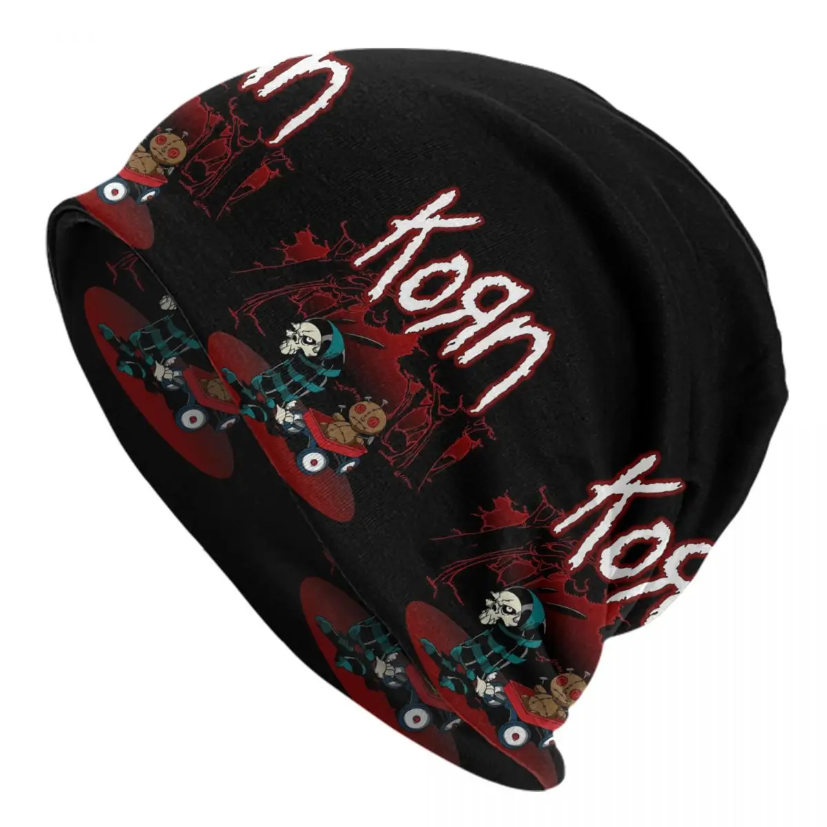 Custom Kornse Rock Roll Bonnet Hats Fashion Knitted Hat For Women Men Winter Warm Heavy Metal Music Band Skullies Beanies Caps