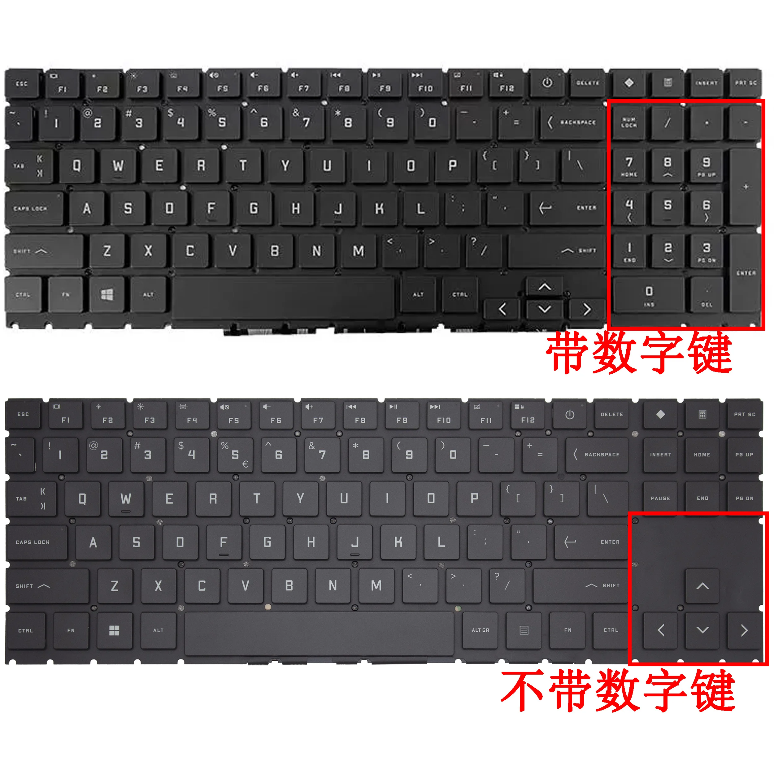 Original New Keyboard For HP OMEN 6/7/8/9 15-EK 15-EN 16-B 16-K 16-U TPN-Q236 TPN-Q265 TPN-Q280 Laptop Keyboard Replacement