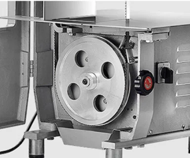 Commercial electric freezer bone-cutting machine for filleting fish, pork feet, frozen meat and pork ribs