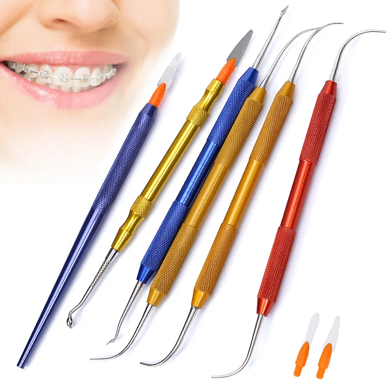 1PCS Dentist Sculpture Knife Wax Carving Tools Single head/Double head Resin filled scraper Carving  Dental Laboratory Tools